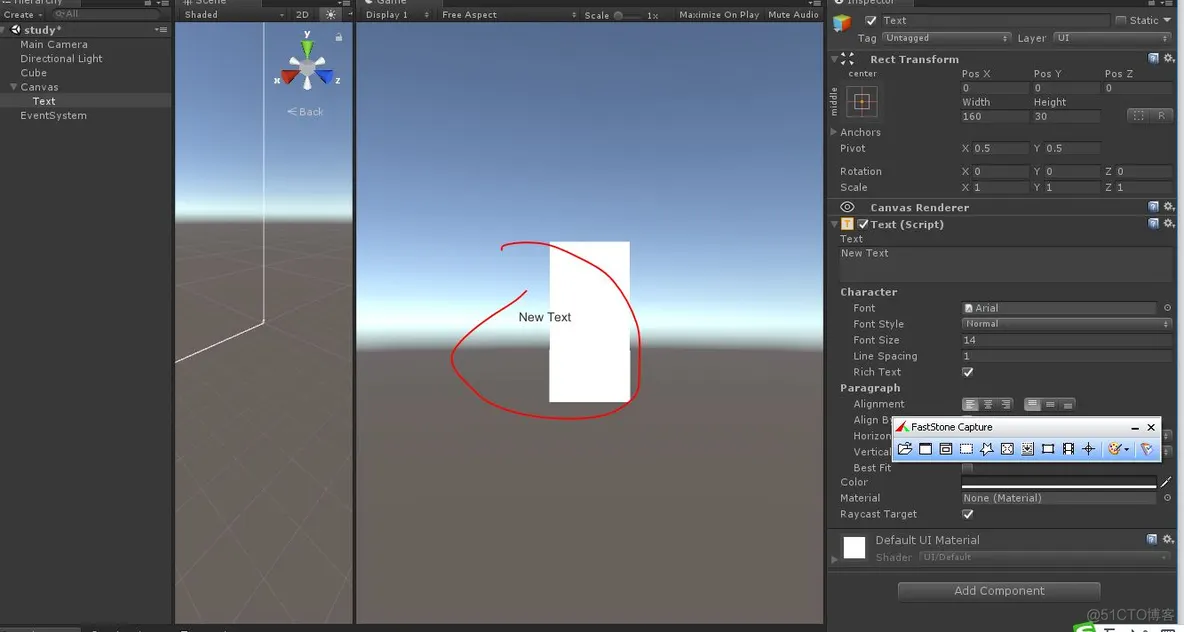 unity UI 之text and image_unity_03